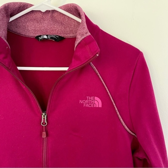 The North Face Pink Thermal Longsleeve Mock Neck Pockets - Picture 3 of 8